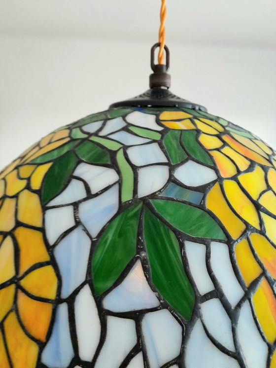 Image 1 of Large Tiffany Art Deco Hanging lamp 1940