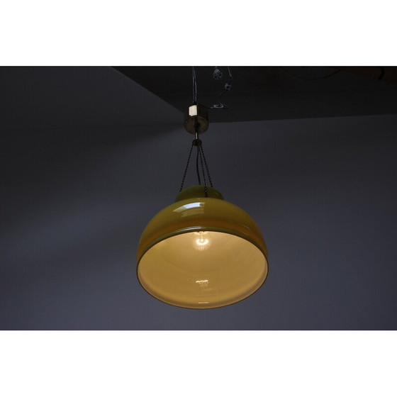 Image 1 of Vintage glass chandelier, Germany 1970s