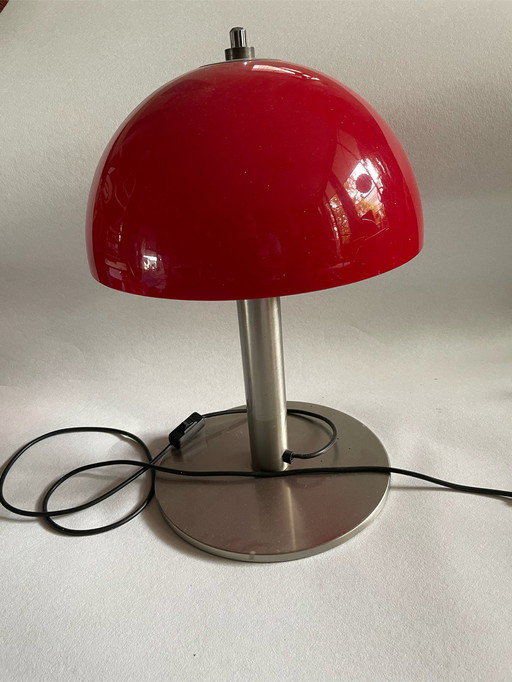 Vintage Table Lamp with Chrome