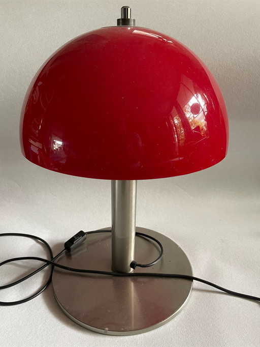 Vintage Table Lamp with Chrome