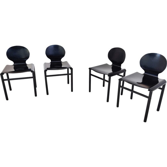 Image 1 of Set of 4 mid-century chairs by Afra and Tobia Scarpa, 1960s