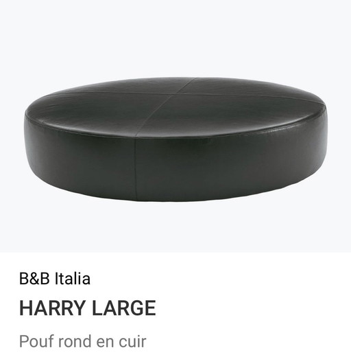 B&B Italia Pouf Harry Large By Designer Antonio Citterio