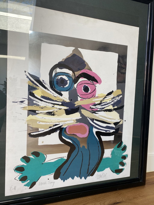 Screenprint Karel Appel 1976 - Signed, E.A. Edition