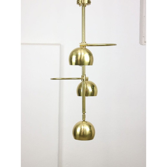 Image 1 of Lampadario vintage in ottone, Italia 1960