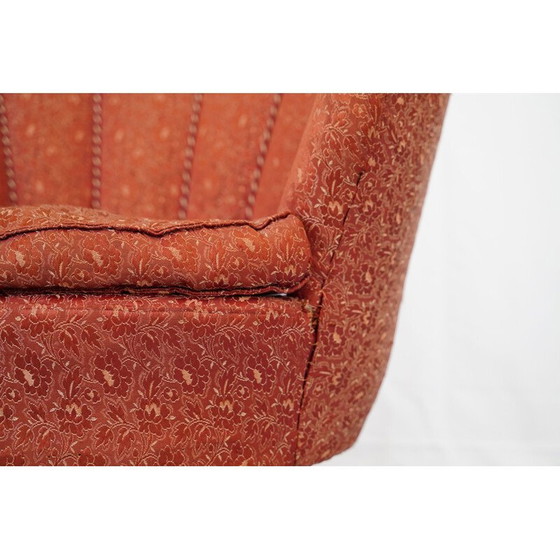 Image 1 of Pair of vintage fabric armchairs by Gio Ponti, Italy 1950