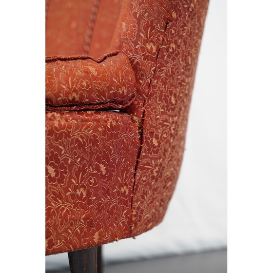 Image 1 of Pair of vintage fabric armchairs by Gio Ponti, Italy 1950