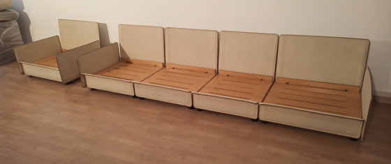 Image 1 of Modular Sofa By Riccardo Arbizzoni For Zanotta 1978. Redifiori Model Set Of 5