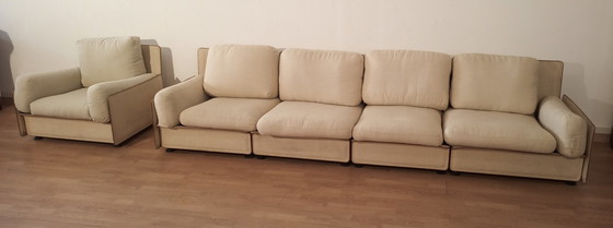 Image 1 of Modular Sofa By Riccardo Arbizzoni For Zanotta 1978. Redifiori Model Set Of 5