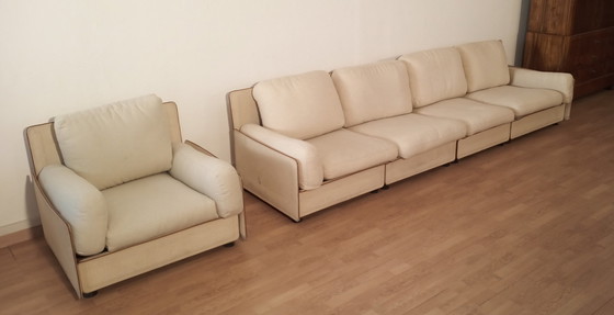 Image 1 of Modular Sofa By Riccardo Arbizzoni For Zanotta 1978. Redifiori Model Set Of 5