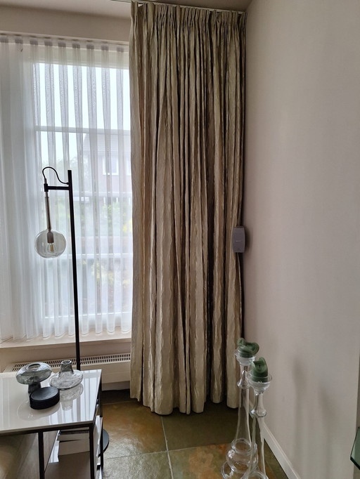 Curtains cream/gold