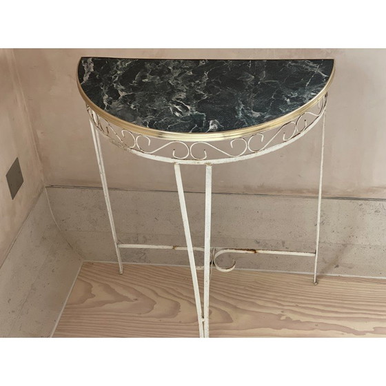 Image 1 of Vintage console table in faux marble