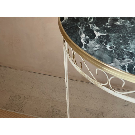 Image 1 of Vintage console table in faux marble