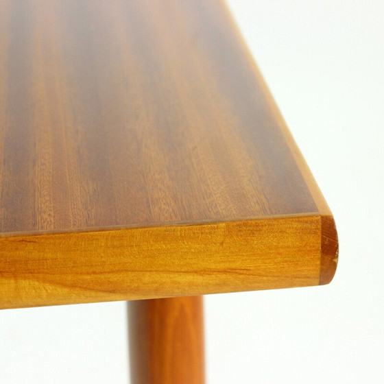 Image 1 of Vintage oak and mahogany dining table, Czechoslovakia 1970