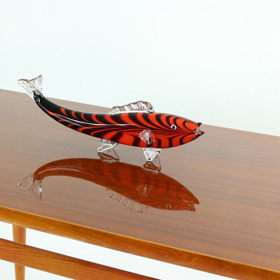 Image 1 of Vintage oak and mahogany dining table, Czechoslovakia 1970
