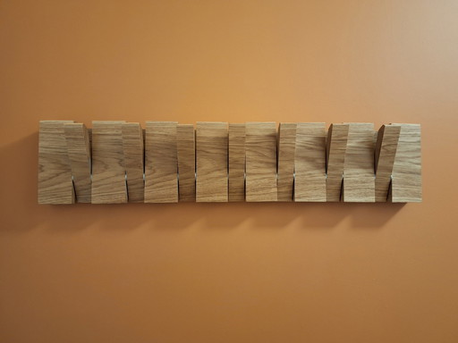 Oak Piano Coat Rack