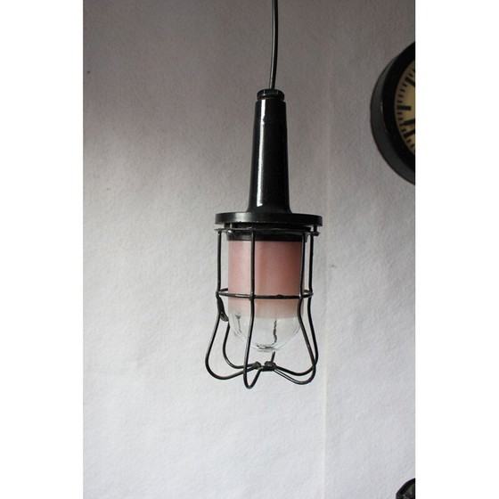 Image 1 of Vintage Industrial Hanging Lamp from Prodryn - 1970s 