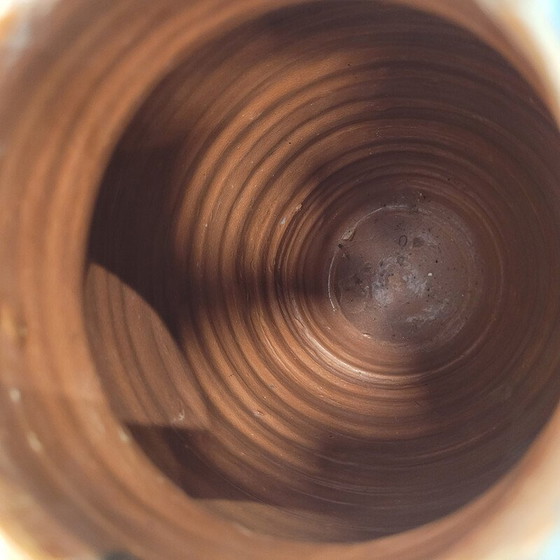 Image 1 of Vintage enameled ceramic vase, France