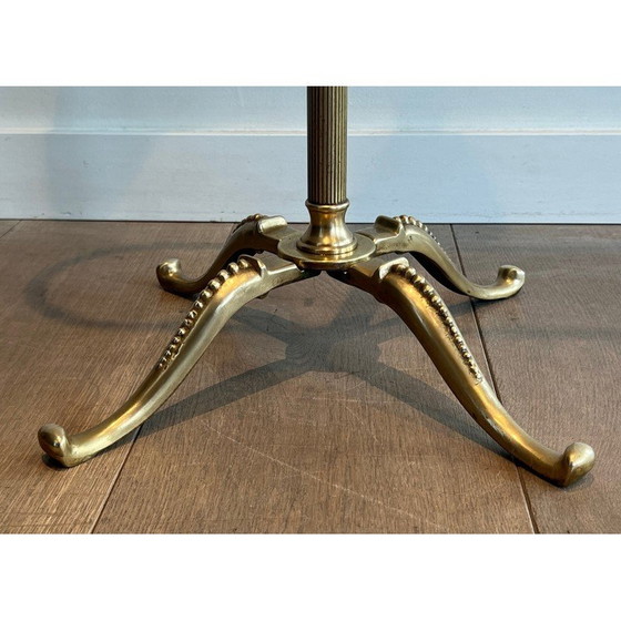 Image 1 of Vintage brass and wood valet
