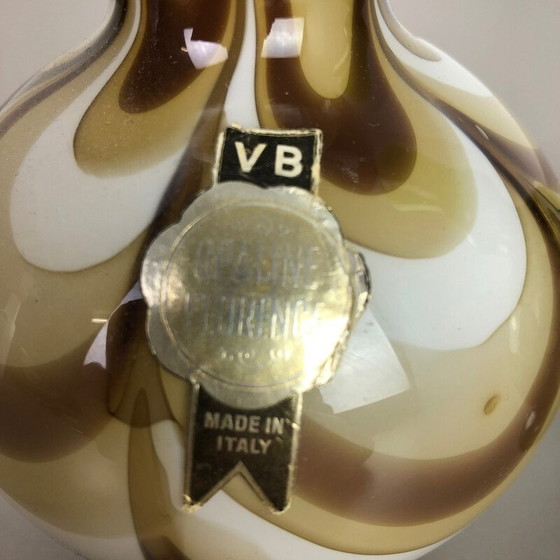 Image 1 of Set of 2 vintage opaline italian pop art vases 1970