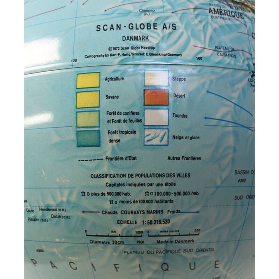 Image 1 of Globo scansionato d'epoca, Danimarca 1972
