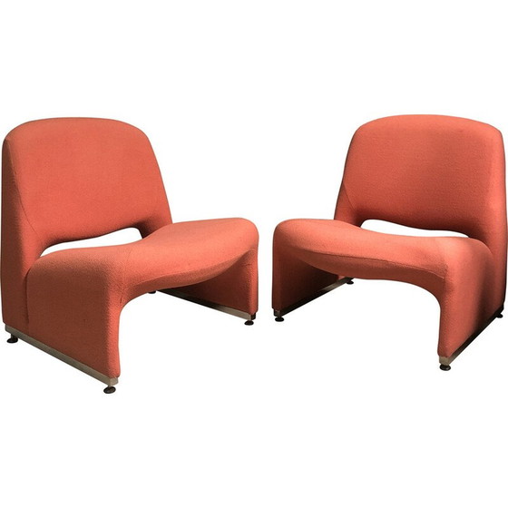 Image 1 of Pair of vintage 'Alki' armchairs by Giancarlo Piretti, 1970