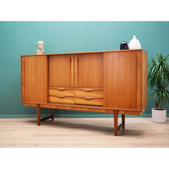 Image 1 of Vintage high sideboard in teak veneer, Denmark 1960