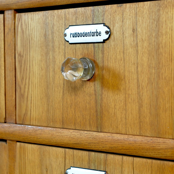 Image 1 of Oak And Pine Pharmacy Cabinet, 1889