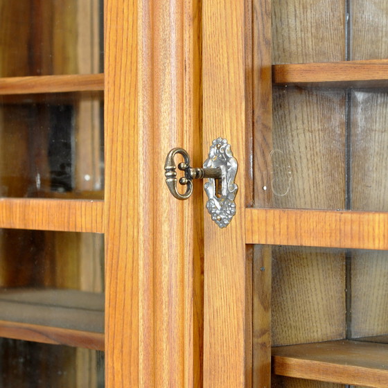 Image 1 of Oak And Pine Pharmacy Cabinet, 1889