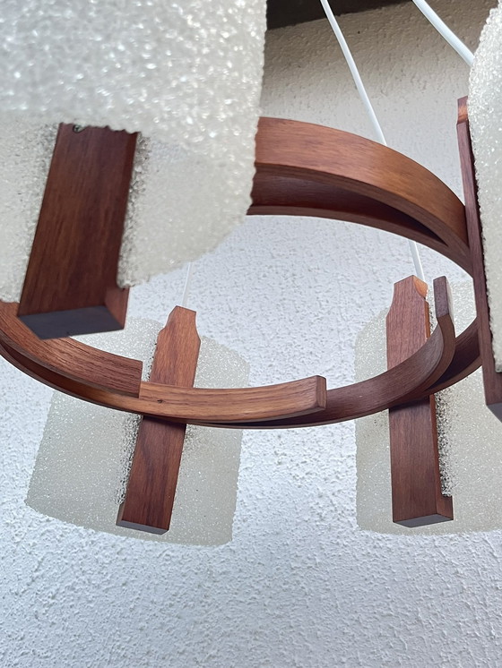 Image 1 of Scandinavian Teak Chandelier