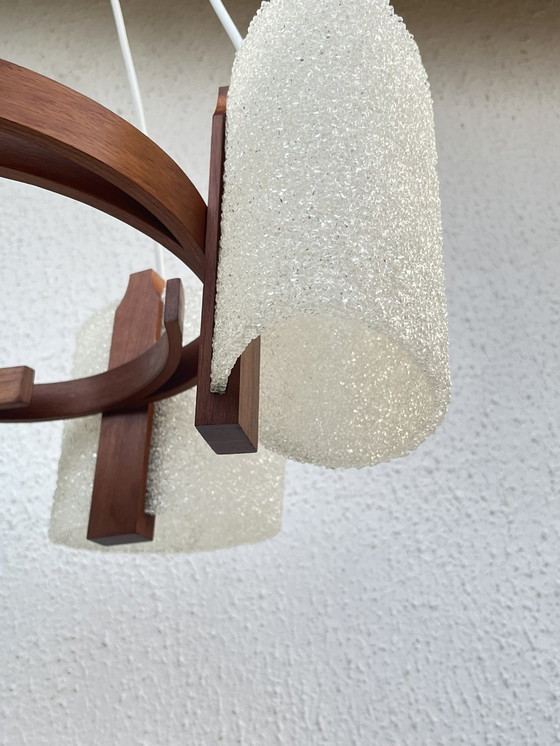 Image 1 of Scandinavian Teak Chandelier