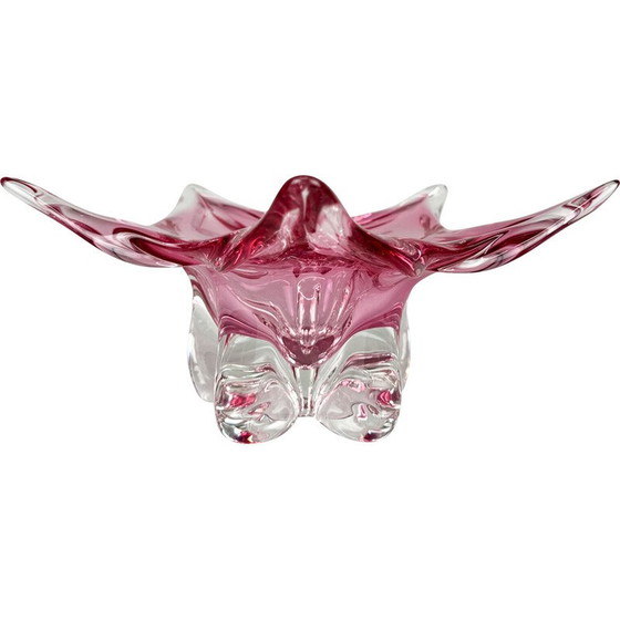 Image 1 of Vintage Art glass bowl by Josef Hospodka for Chribska Glassworks, 1960s