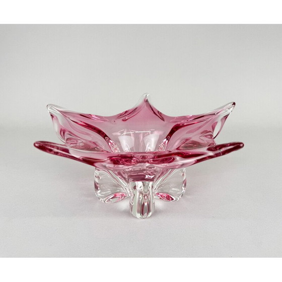 Image 1 of Vintage Art glass bowl by Josef Hospodka for Chribska Glassworks, 1960s