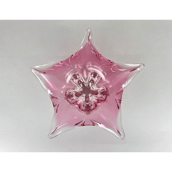 Image 1 of Vintage Art glass bowl by Josef Hospodka for Chribska Glassworks, 1960s