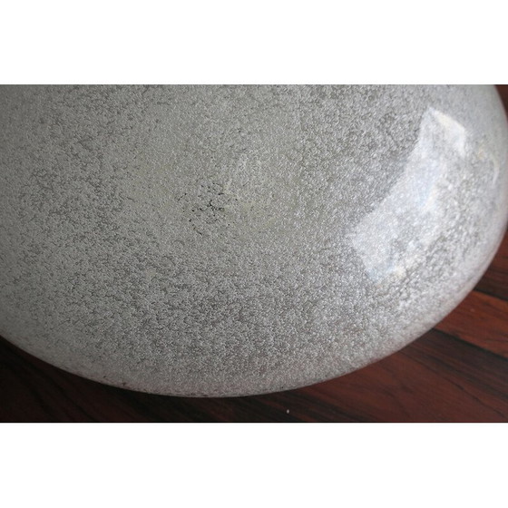 Image 1 of Italian vintage Mazzega frosted glass Domed ceiling lamp, 1960s