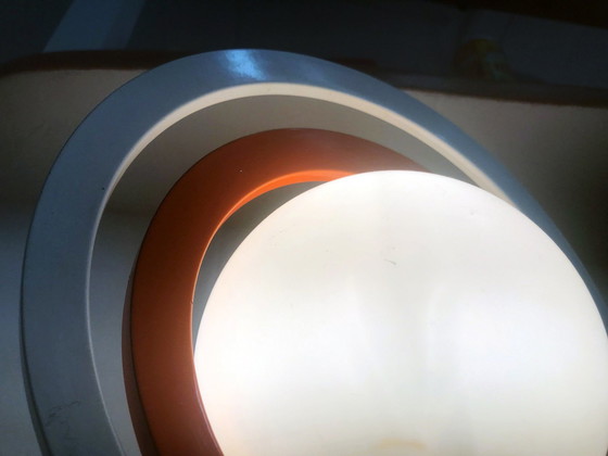 Image 1 of Pair Of Vintage Table Lamps - Space Age - Saturn - Steel - 1960