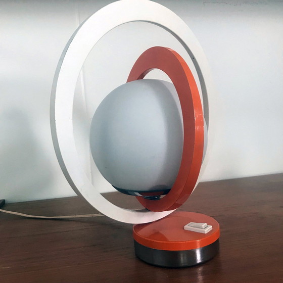 Image 1 of Pair Of Vintage Table Lamps - Space Age - Saturn - Steel - 1960