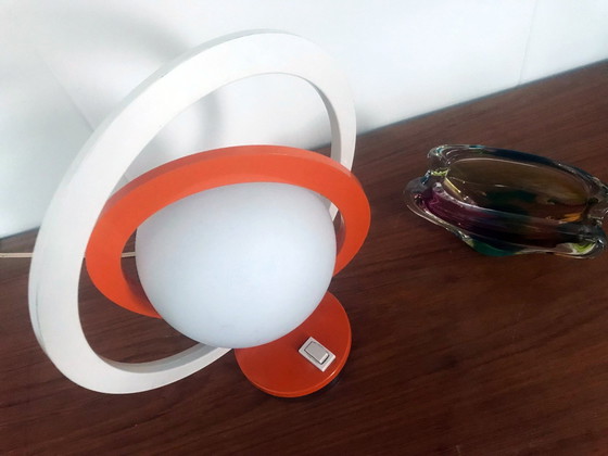 Image 1 of Pair Of Vintage Table Lamps - Space Age - Saturn - Steel - 1960