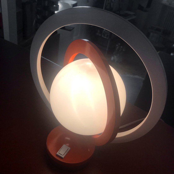 Image 1 of Pair Of Vintage Table Lamps - Space Age - Saturn - Steel - 1960