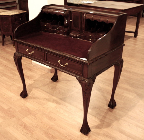 Image 1 of Chippendale Desk Table or Secretary, 1950s