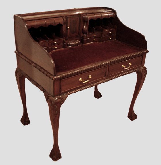 Image 1 of Chippendale Desk Table or Secretary, 1950s