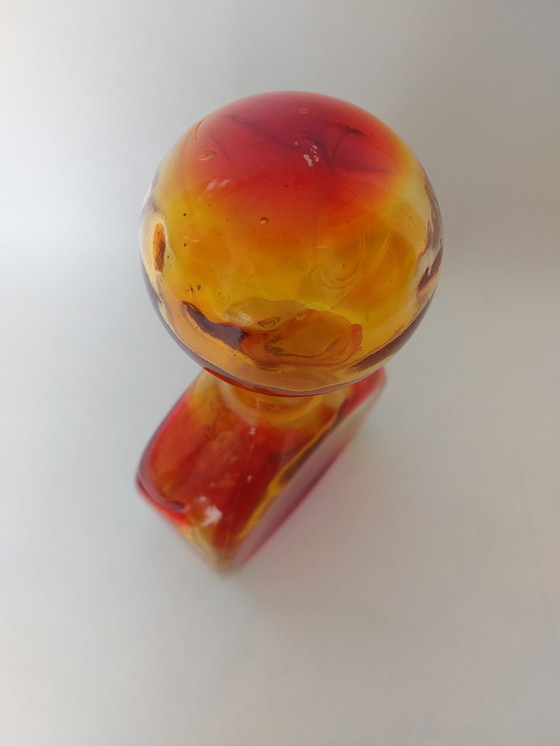 Image 1 of Empoli glass decanter, Italy 1970