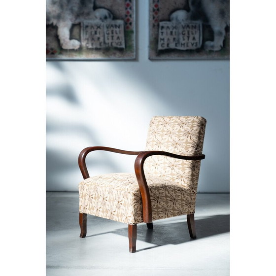 Image 1 of Pair of vintage Art Deco armchairs, 1940s-1950s