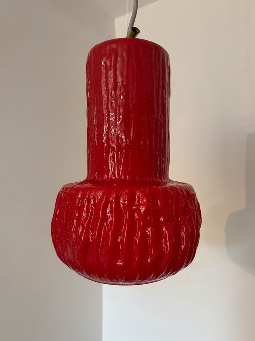 70's Brutalist Pâte De Verre Chandelier