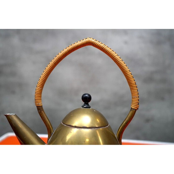 Image 1 of Vintage Bauhaus brass kettle, Germany 1920