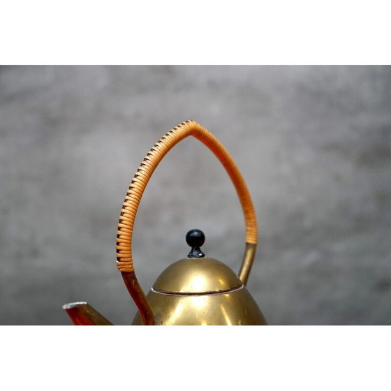 Image 1 of Vintage Bauhaus brass kettle, Germany 1920
