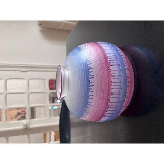 Image 1 of Vaso in vetro vintage di Rueven, anni '80