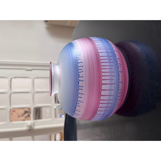 Image 1 of Vaso in vetro vintage di Rueven, anni '80