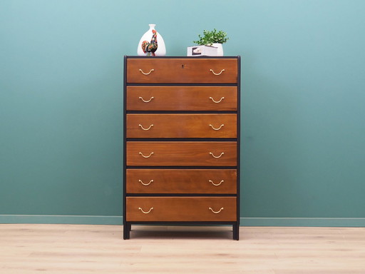 Walnut Chest Of Drawers, Danish Design, 1960S, Production: Denmark