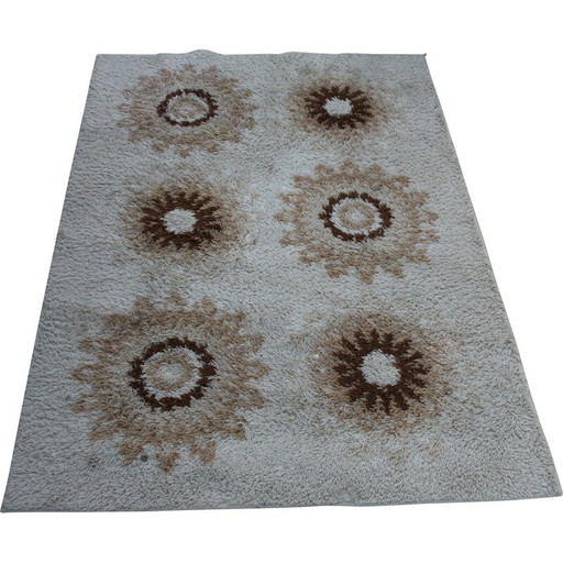 Tappeto vintage in acrilico dralon, Belgio anni &#39;70