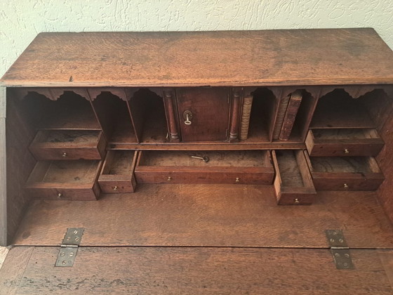 Image 1 of English Oak Secretaire, 18th Century